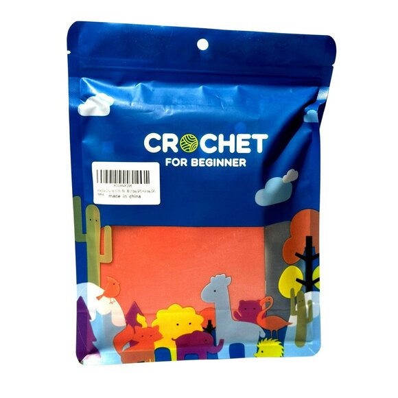 Crochet Kit For Beginners Mini Flower Pots Blue White Everything Included NEW - Picture 2 of 12